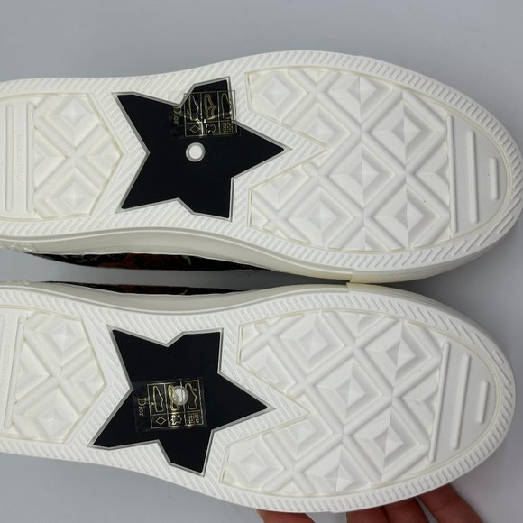 DIOR WALK'N Jardin Botaniqu Cotton Flat Lace Up Low Top Sneakers Shoes - Picture 16 of 16